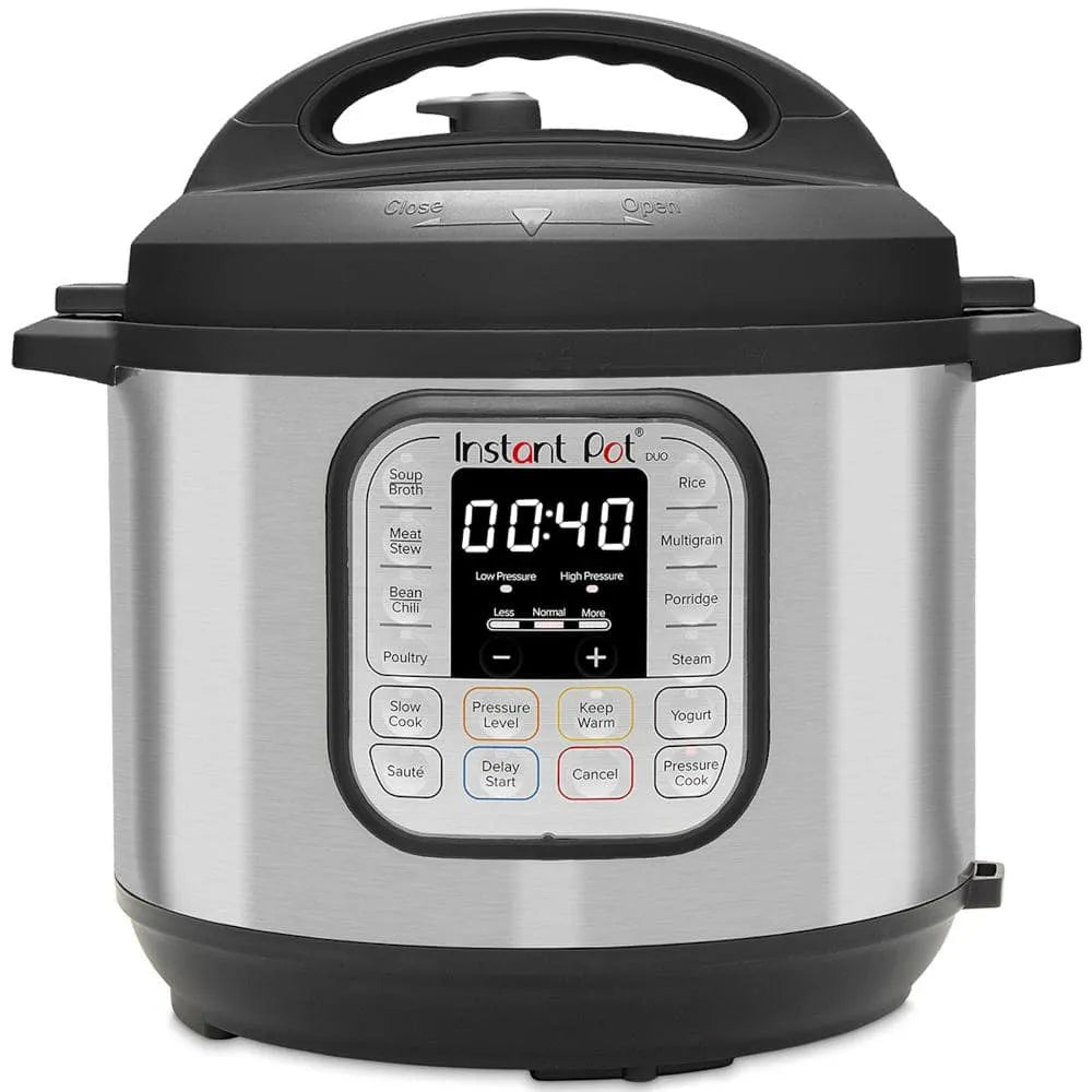 Instant Pot Duo Electric Pressure Cooker, 8 qt, Stainless Steel
