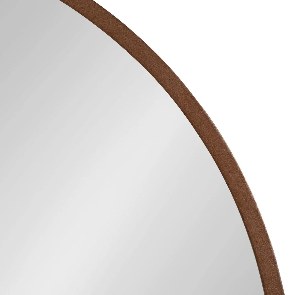 Round Wood Accent Wall Mirror With Modern Decorative Wooden Frame