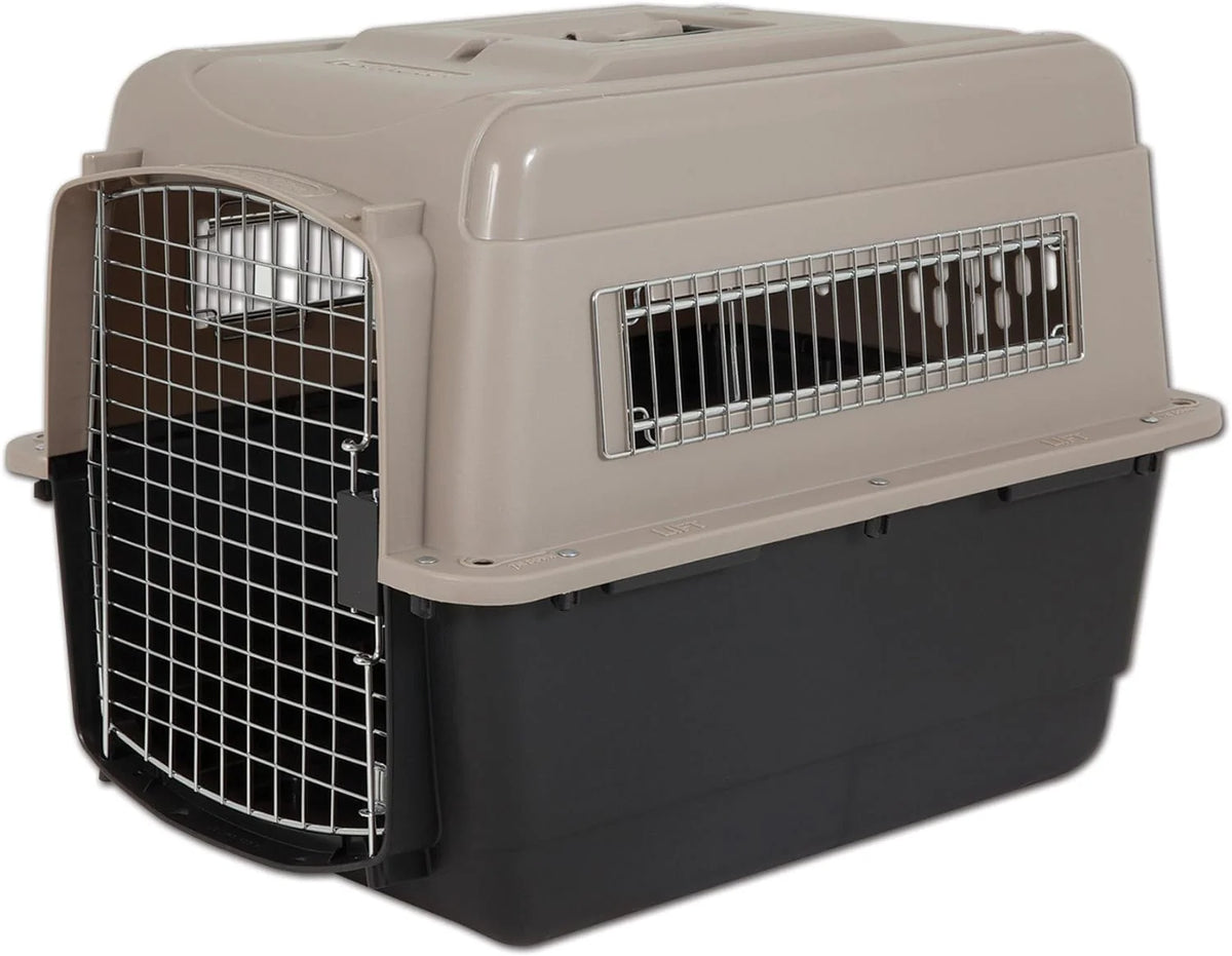 Petmate Ultra Vari Dog Travel Kennel, 48 in Long, 90 to 125 lbs - Taupe Black