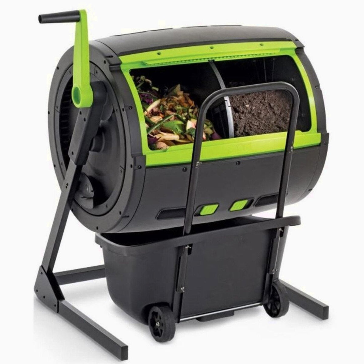 Maze 65-Gallon Compost Tumbler And Cart Combo