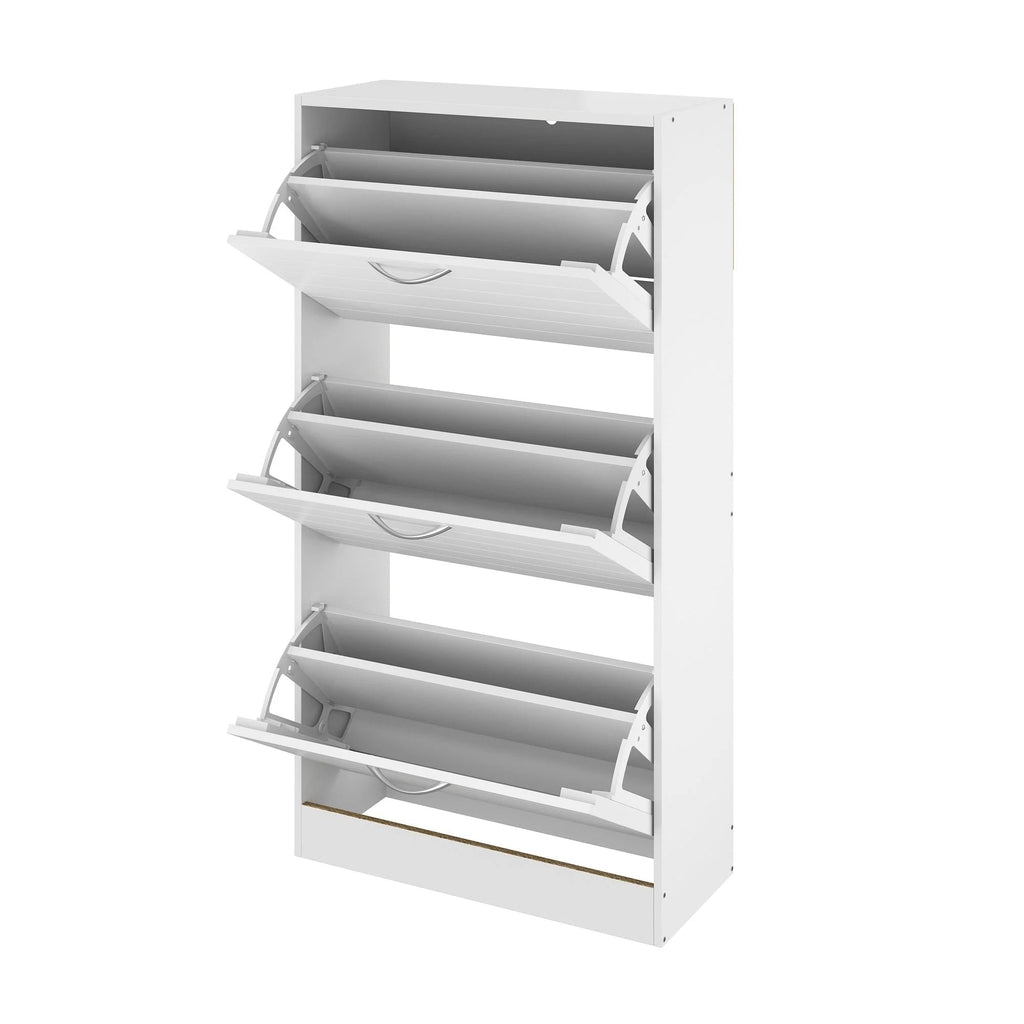 Modern Flip-Down Shoe Storage Cabinet