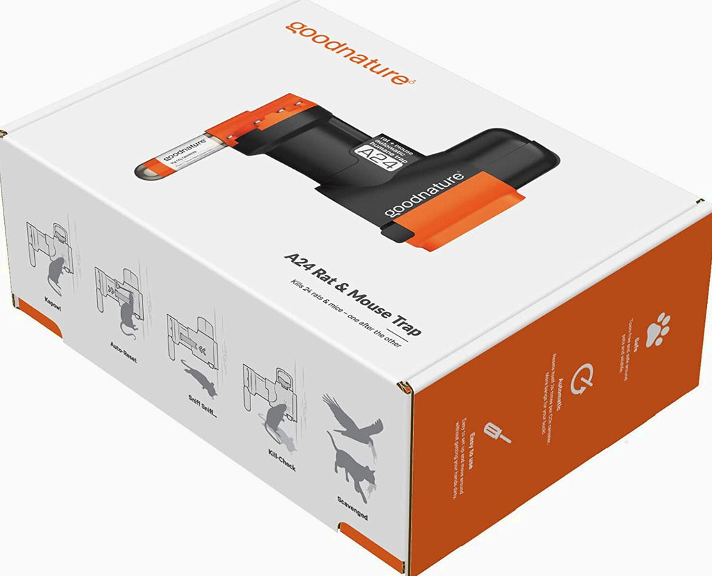 A24 Rat &amp; Mouse Trap Kit Without Counter. Humane &amp; Non-Toxic Rodent Control System That Kills Rodents Repeatedly