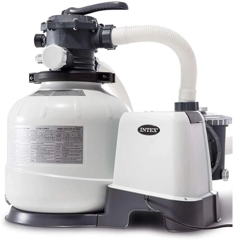 Intex Krystal Clear 16 Inch 3,000 GPH Above-Ground Pool Sand Filter Pump - 26651EG