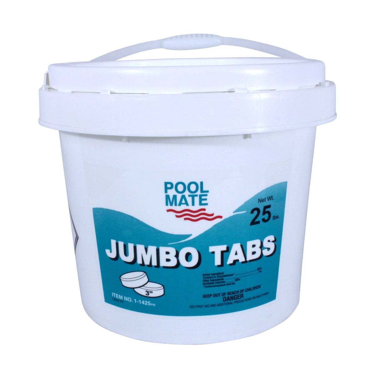 Pool Mate 3 Inch Chlorine Jumbo Tabs, 25 Lbs
