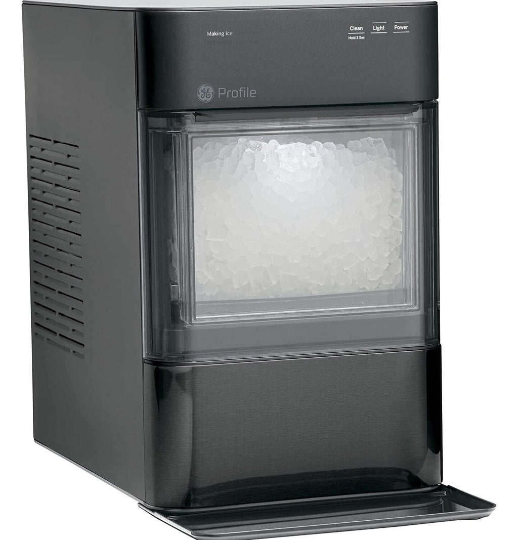 GE Profile Opal 2.0 | Countertop Nugget Ice Maker | Ice Machine with WiFi Connectivity | Smart Home Kitchen Essentials | Black Stainless