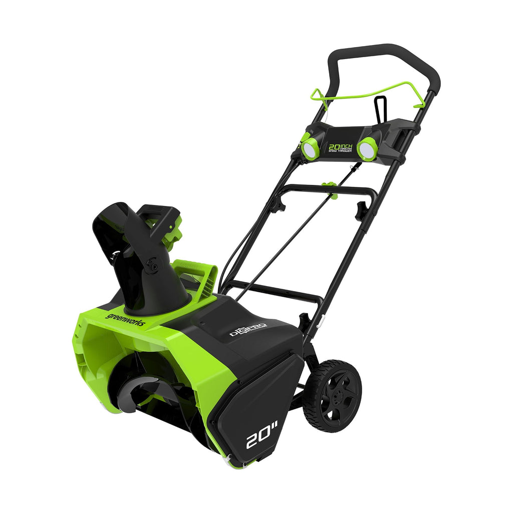 40V 20-Inch Cordless Brushless Snow Blower With 4.0 Ah Battery, Charger, LED Lights And 180 Degree Chute