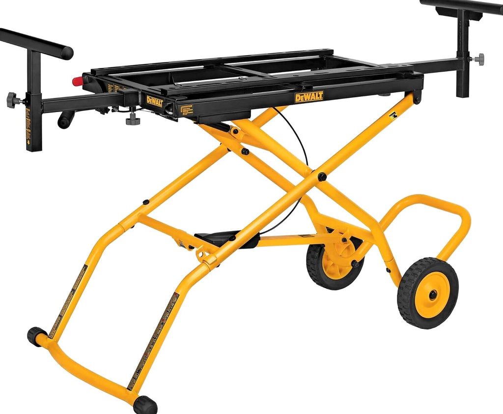Miter Saw Stand With Wheels (DWX726) Yellow
