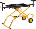 Miter Saw Stand With Wheels (DWX726) Yellow