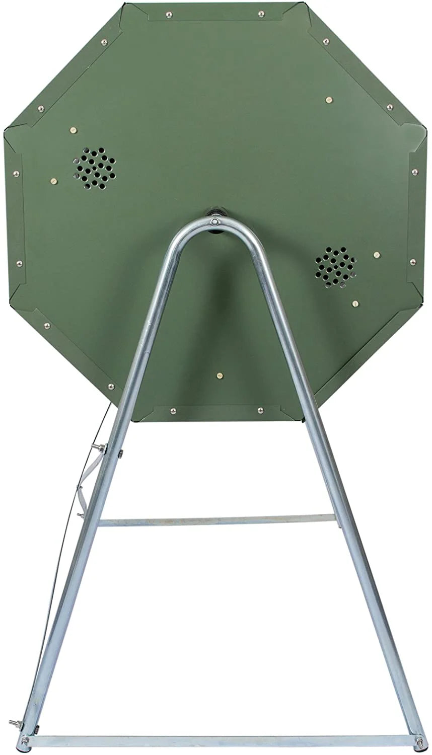 Jora 70 Gallon Dual-Chamber Tumbling Compost Bin With Tall Stand