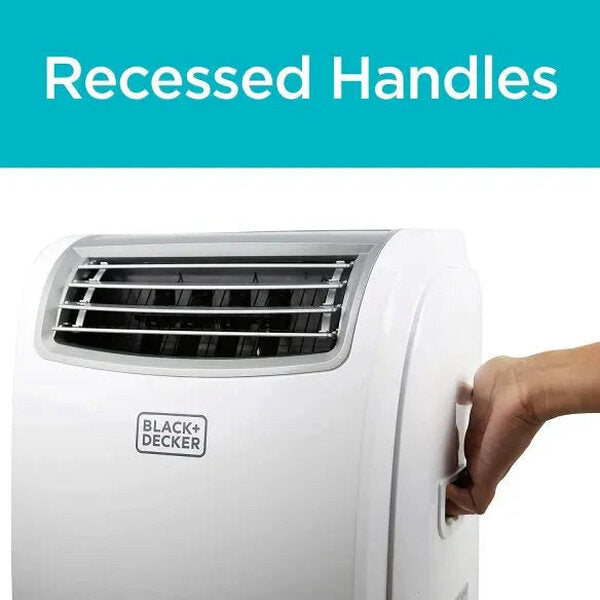 14,000 BTU Portable Air Conditioner with Heat and Remote Control, White
