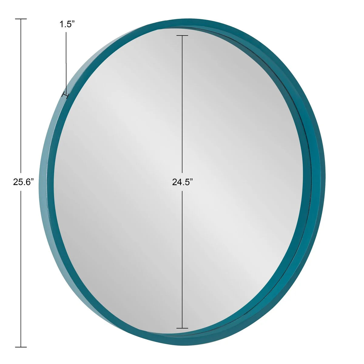 Round Wood Accent Wall Mirror With Modern Decorative Wooden Frame