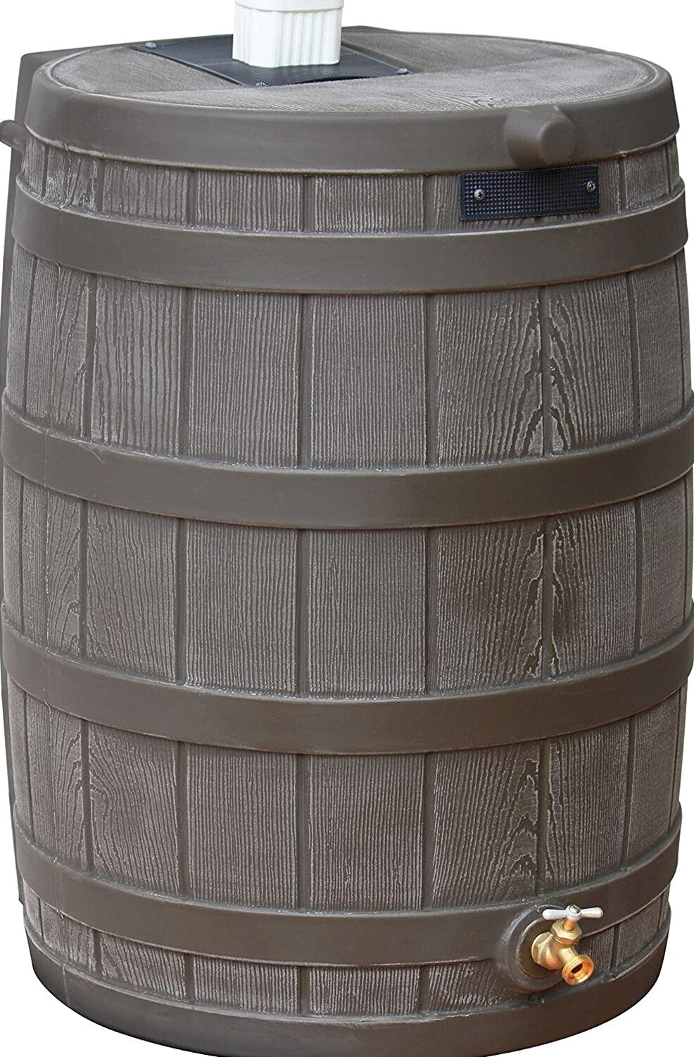 Good Ideas Rain Wizard 50 Gallon Plastic Outdoor Home Rain Barrel Water Storage Collector