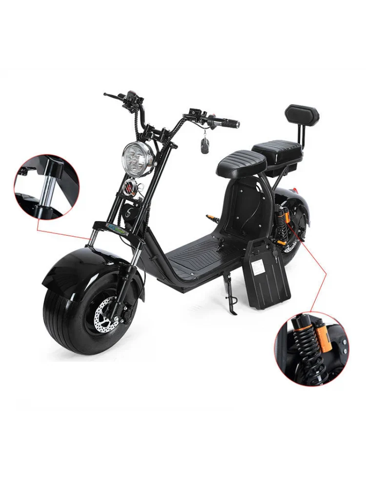 Fanco Electric Scooter - City Coco Range 2, 1500 Watts, 40AH, 110 KM