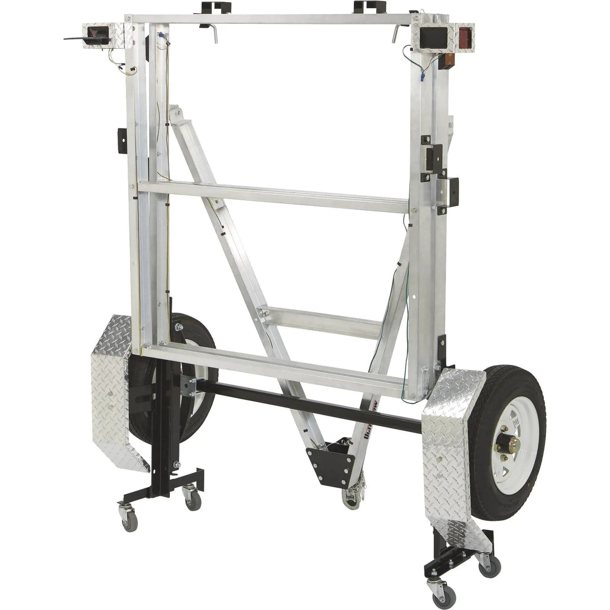 Folding Aluminum Utility Trailer, 4-Ft. x 8-Ft., 1,170-Lb. Load Capacity