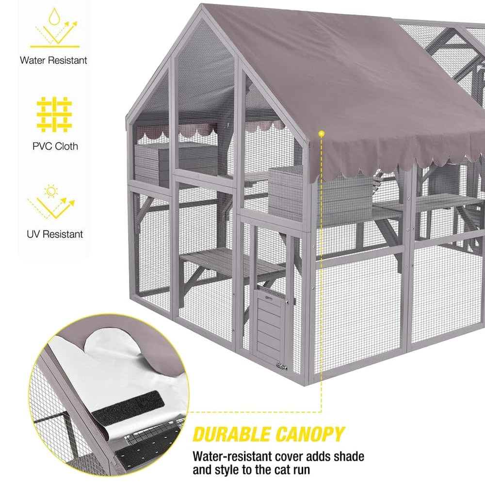 aivituvin Outdoor Cat Run : Large Cat Enclosure