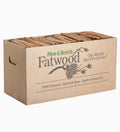Plow &amp; Hearth Fatwood Fire Starter, Blacks &amp; Grays - 35 lb box