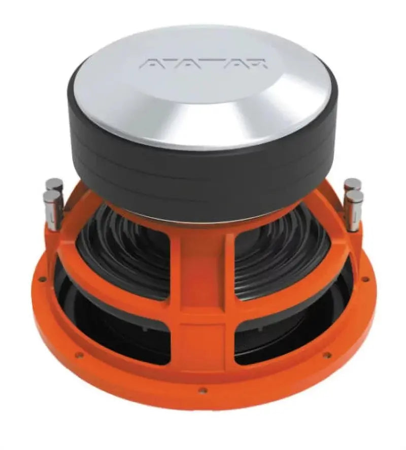 Avatar Tsunami 12 Inch Subwoofer, 6000W Peak, 1-Ohm, Orange, 4 Inch Voice Coil, Paper Cone - STU-1246-D1
