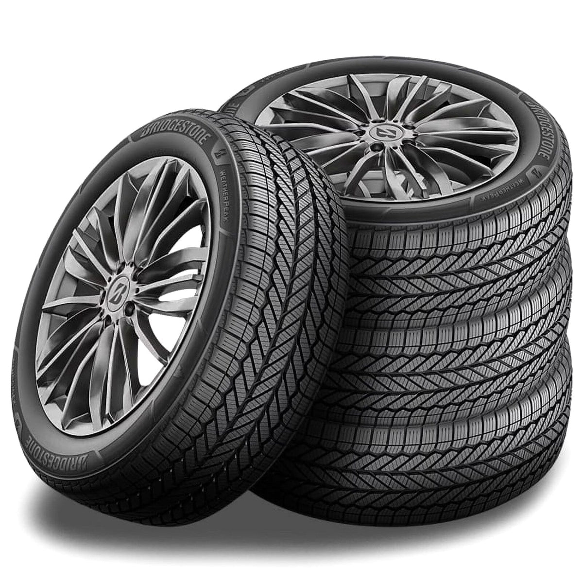 4 Bridgestone WeatherPeak 215/60R16 95V All Season 3PMSF Rated 70K Mi Warranty BR006016 / 215/60/16 / 2156016