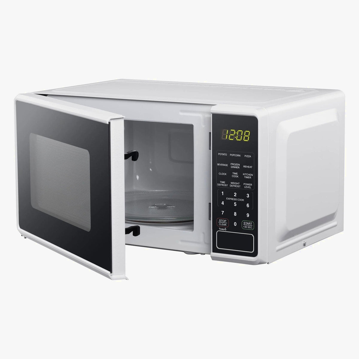 Mainstays 0.7 cu. ft. Countertop Microwave Oven, 700 Watts, White, New