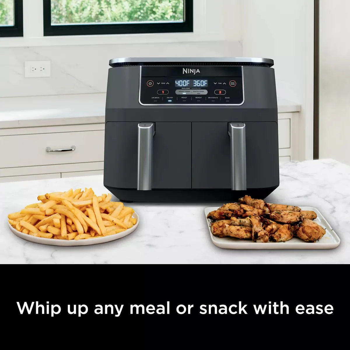 Ninja Foodi 8 qt Original DualZone 2-Basket Air Fryer With 6 Functions
