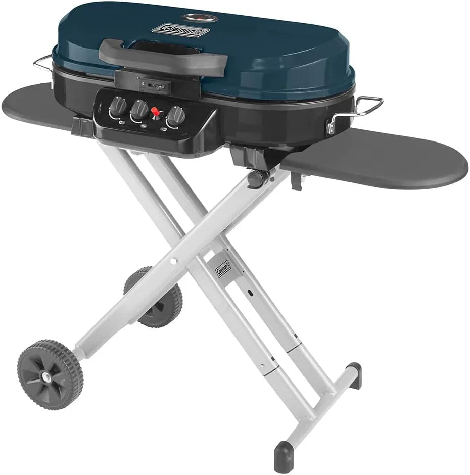 RoadTrip 285 Portable Stand-Up Propane Grill - 3 Adjustable Burners