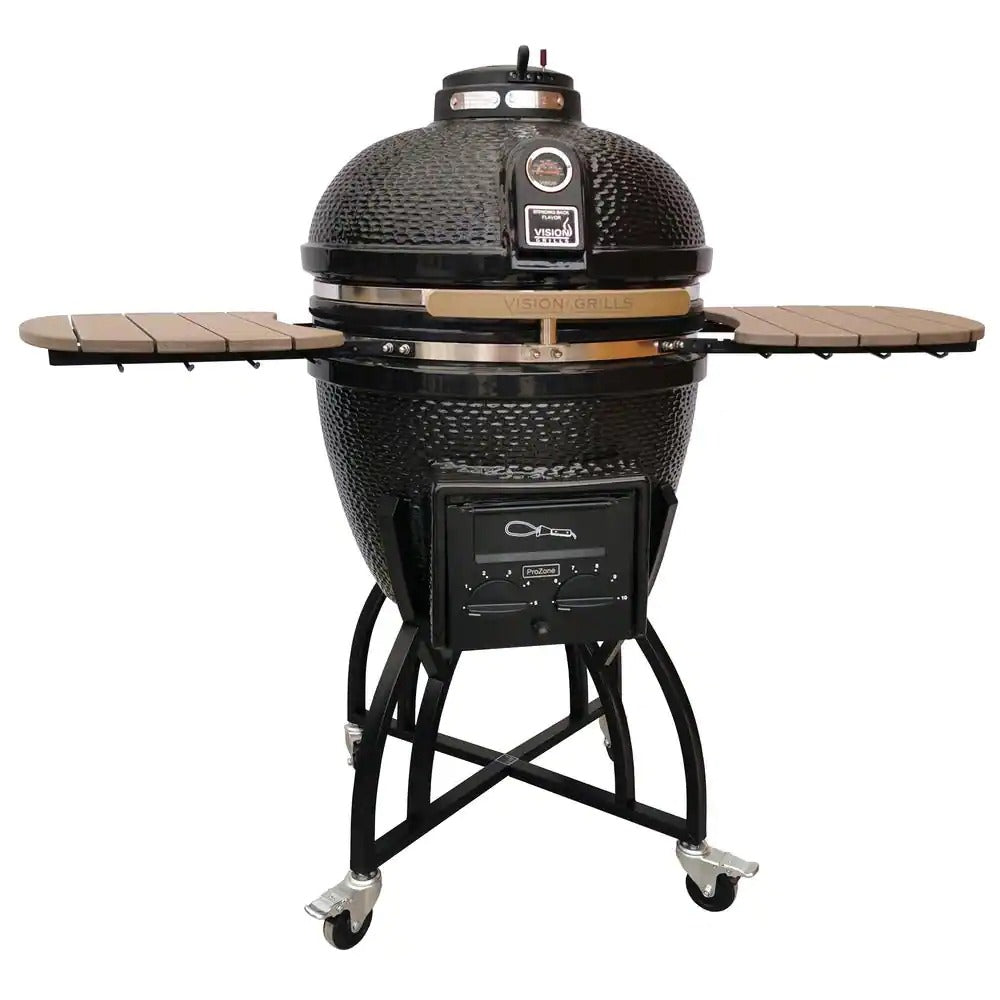 The Grills 22 in Kamado Pro Ceramic Charcoal Grill With Cover - Kamado Pro