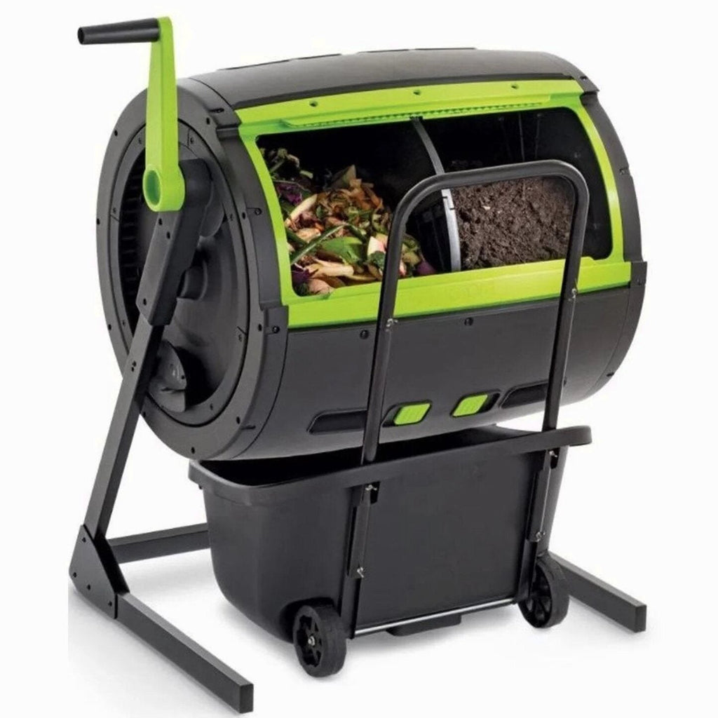 65-Gallon Compost Tumbler And Cart Combo