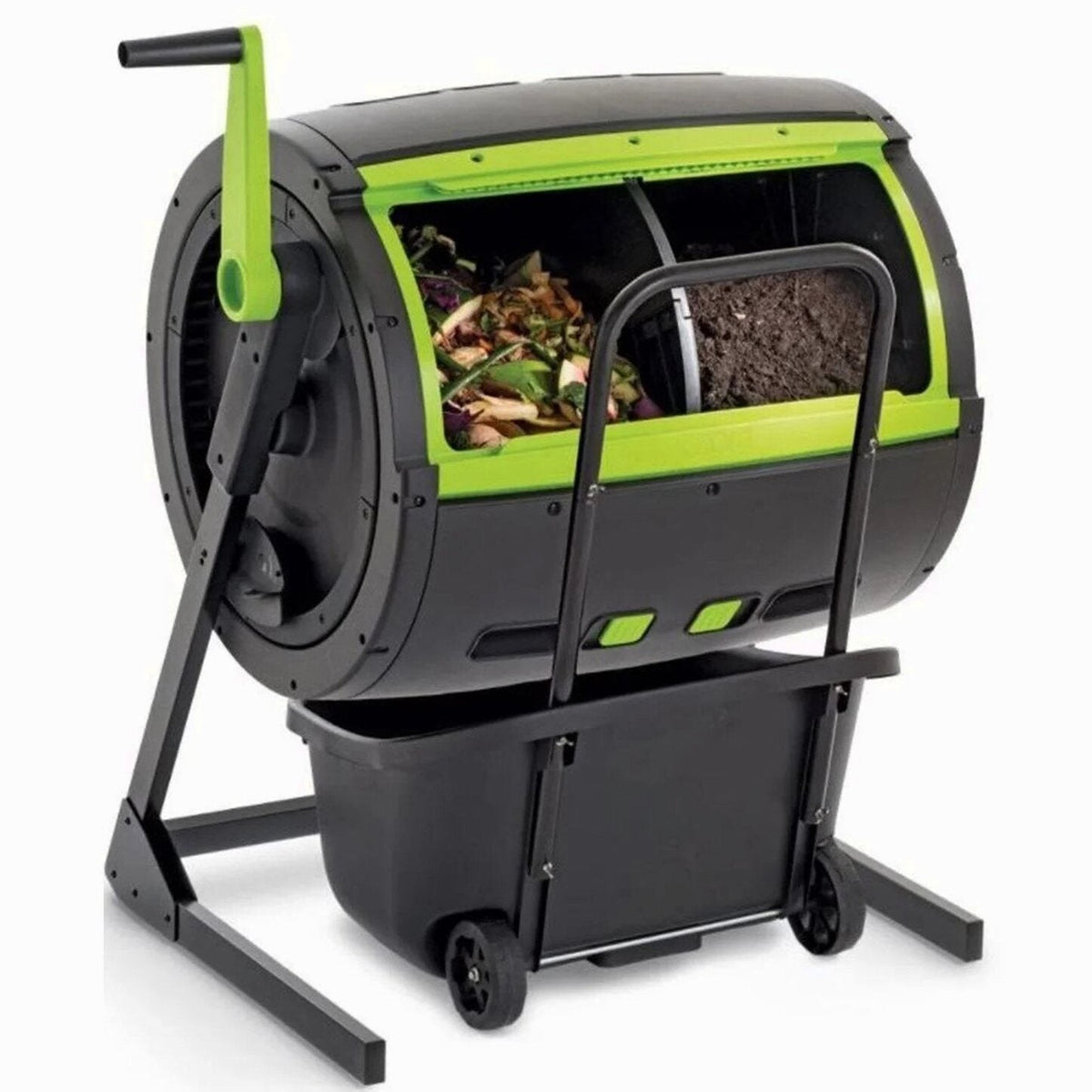 65-Gallon Compost Tumbler And Cart Combo
