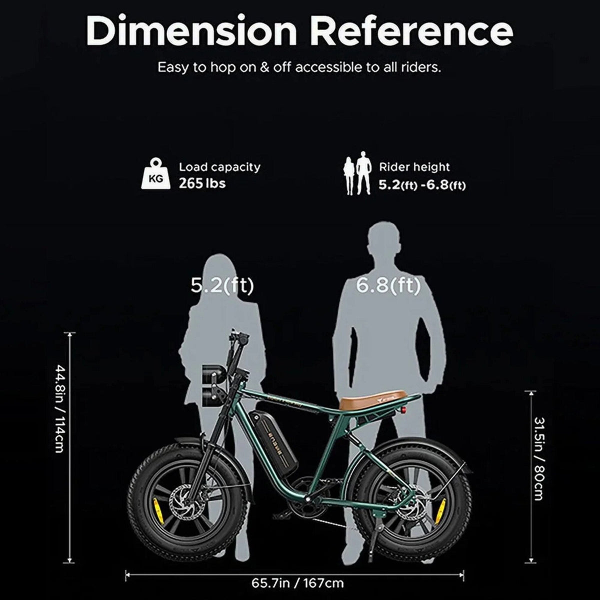 AKEZ Retro Electric Bike 1000W, 28mph, 94 Miles, 20"x4.0" Fat Tires, Full Suspension, UL Certified