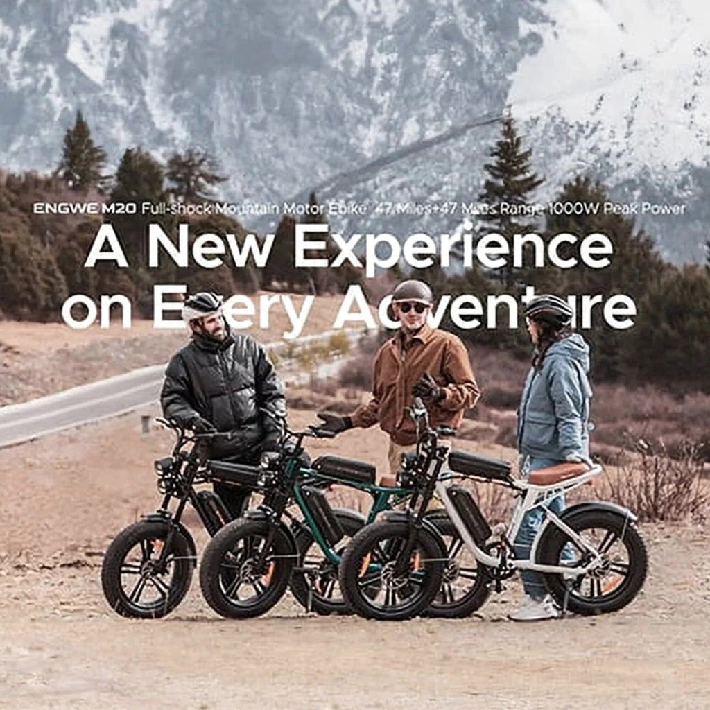 AKEZ Retro Electric Bike 1000W, 28mph, 94 Miles, 20"x4.0" Fat Tires, Full Suspension, UL Certified