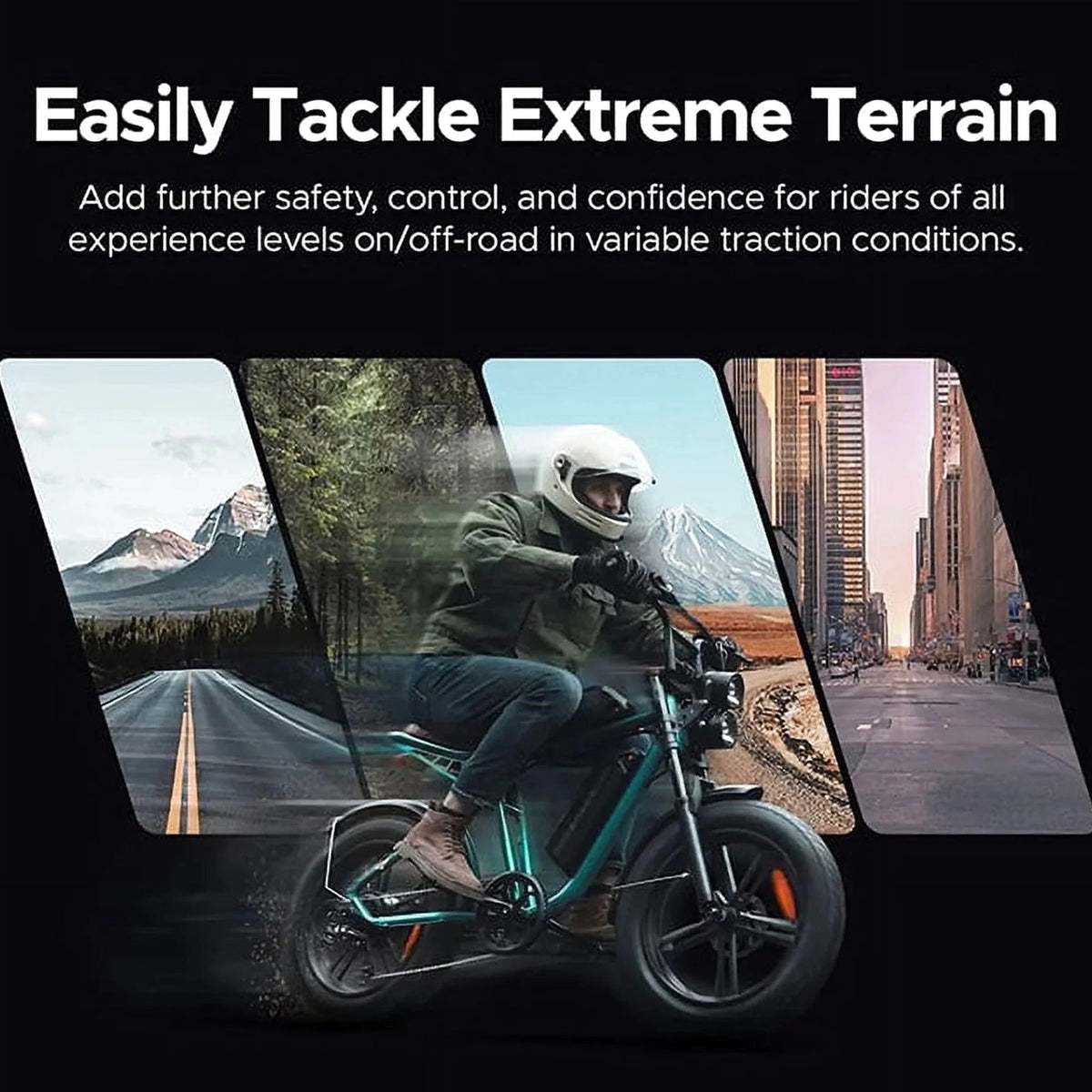 AKEZ Retro Electric Bike 1000W, 28mph, 94 Miles, 20"x4.0" Fat Tires, Full Suspension, UL Certified