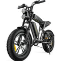 AKEZ Retro Style 1000W Electric Bike - 28mph, 94 Mile Range, 20"x4.0" Fat Tires, Full Suspension, 7-Speed, UL Certified