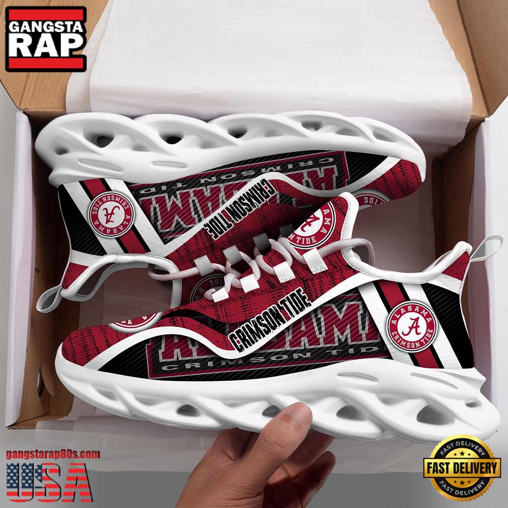 Alabama Crimson Tide NCAA Clunky Air Max Shoes Air Cushion Sneakers