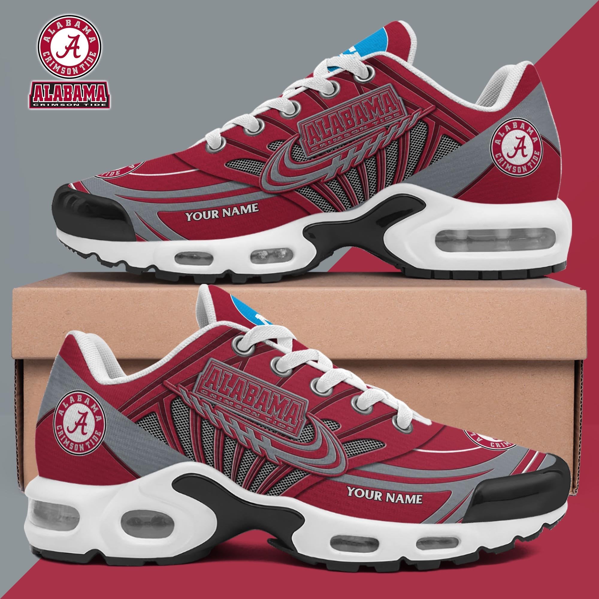 Alabama Crimson Tide Shoes 2025 Version Custom Your Name