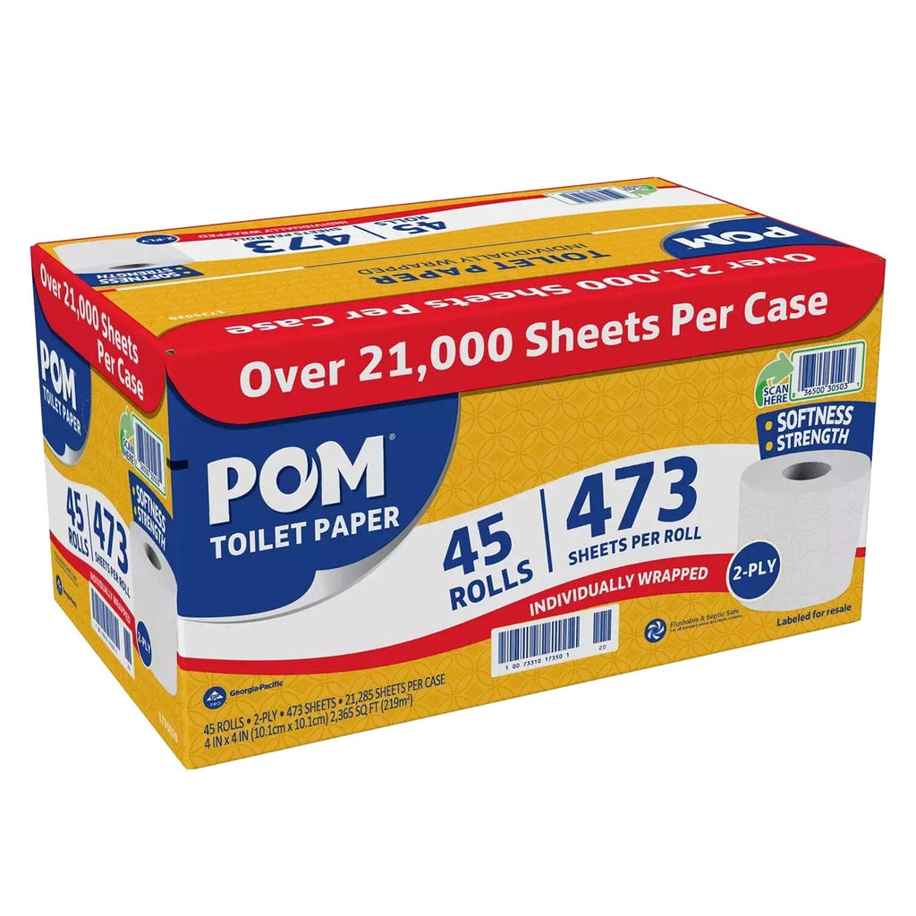 American Standart 2-Ply Bath Tissue, Septic Safe, 45 Rolls, Soft &amp; Strong