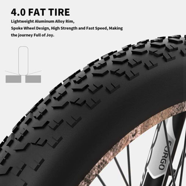 Aostirmotor 1500W Electric Mountain Bike, 26" Fat Tires, 48V 15Ah Battery, Aluminum Frame, Disc Brakes, Shimano 7-Speed, Suitable for Adults
