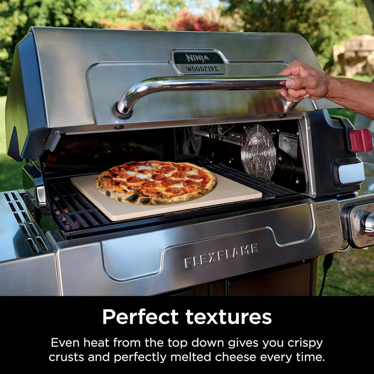 5-in-1 Electric and Propane 3-Burner Outdoor Grill and Smoker, Stainless Steel
