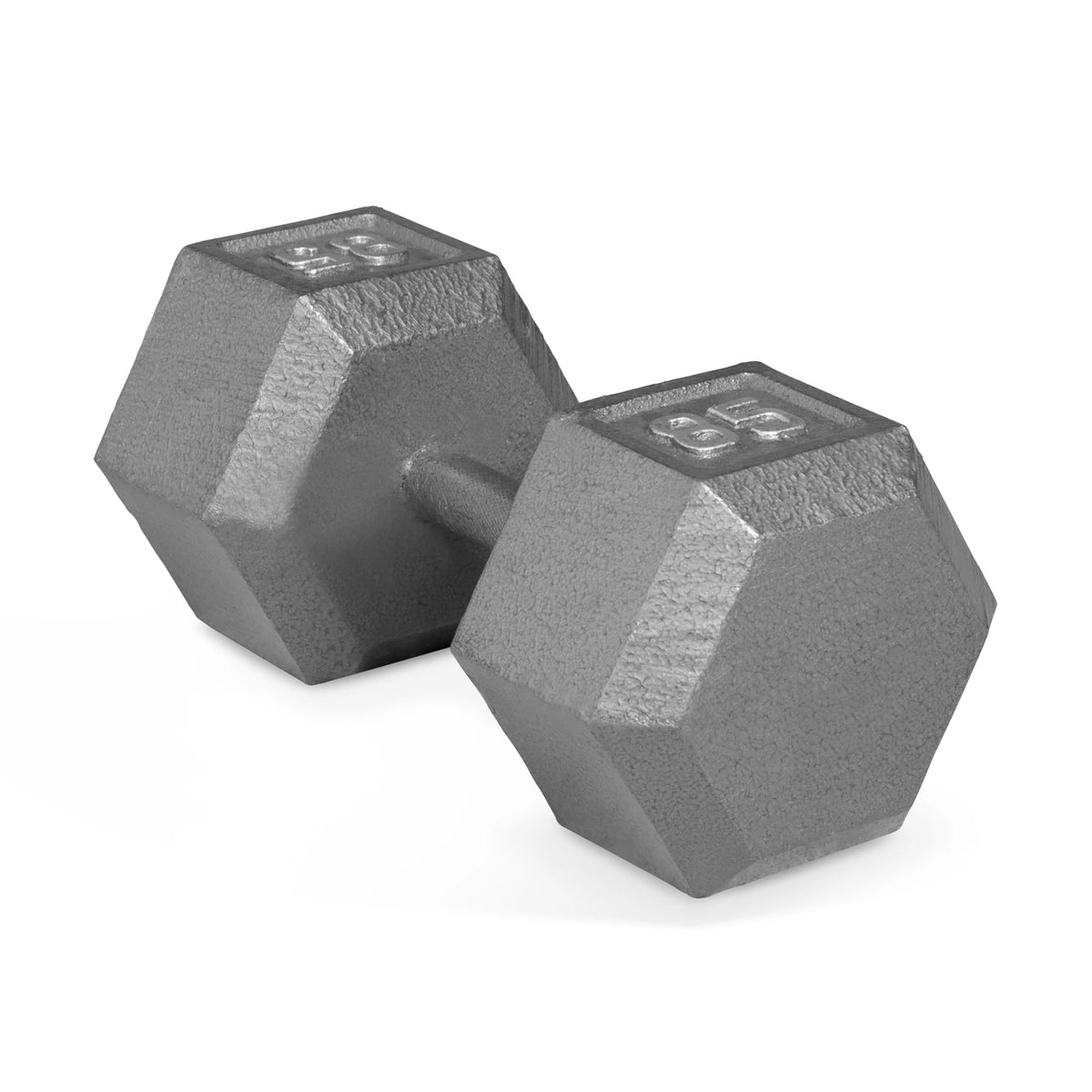 85lb Cast Iron Hex Dumbbell - Single