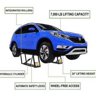 QuickJack 7000TL Portable Car Lift for Trucks &amp; SUVs, 7000 lbs Capacity