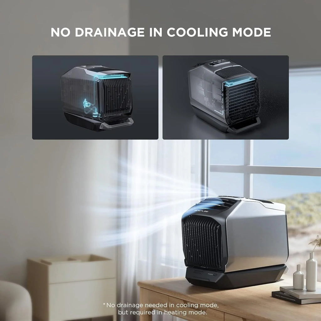 ECOFLOW WAVE 2 Portable Outdoor Air Conditioner With Heater, 1800W, 6K BTU - SAK84173