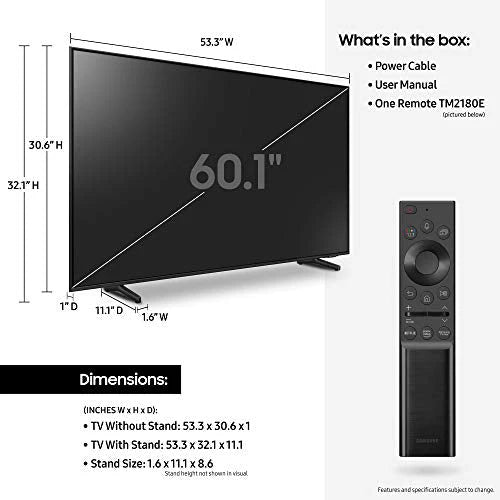SAMSUNG 32-Inch Class QLED Q60A Series 4K UHD Smart TV With Alexa Built-In - QN32Q60AAFXZA