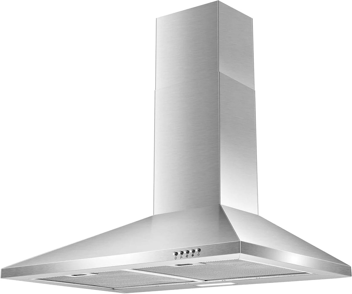 30 Inch Wall Mount Stainless Steel Range Hood With LED Light