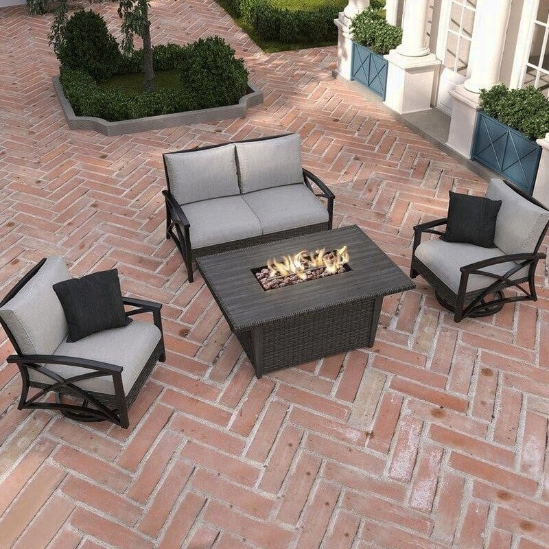 Martha Stewart Metal 4 - Person Seating Group with Cushions