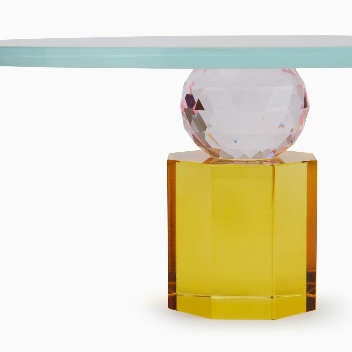Faceted Crystal Cake Stand
