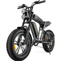 1000W Electric Bike for Adults, Retro-Style, 28mph, 94 Miles Range, 20′′x4.0′′ Fat Tires, Full Suspension, UL Certified