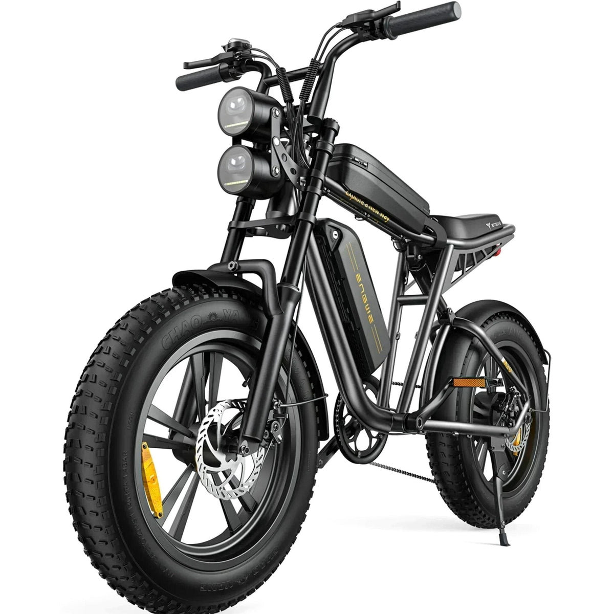 1000W Electric Bike for Adults, Retro-Style, 28mph, 94 Miles Range, 20′′x4.0′′ Fat Tires, Full Suspension, UL Certified