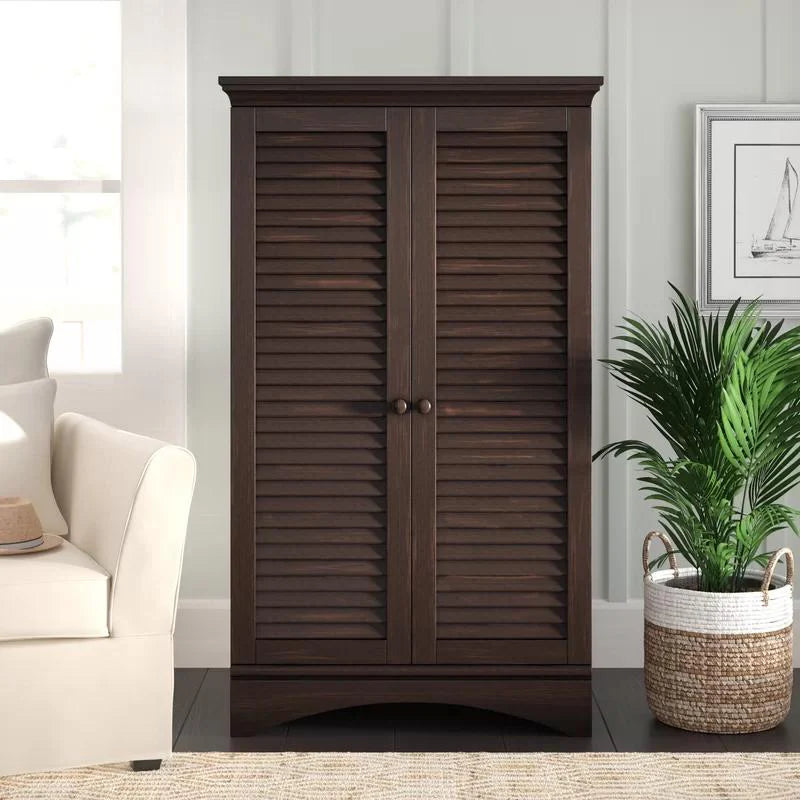 Bredevoort Manufactured Wood Armoire - 61 in H x 35.5 in W x 16.75 in D