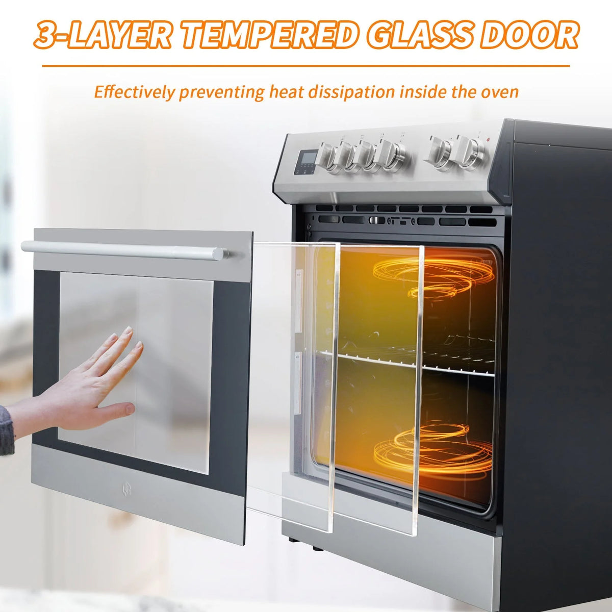 Front Control Electric Range - 5.0 cu. ft., 5 Elements, 240V, Stainless Steel