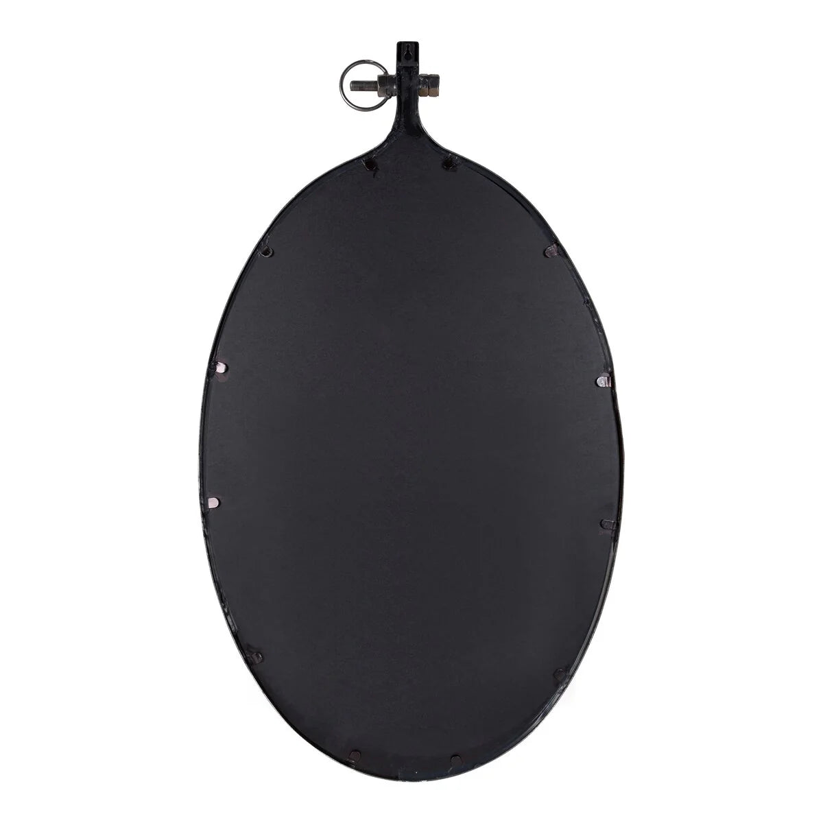 Modern Round Wall Mirror With Decorative Metal Frame