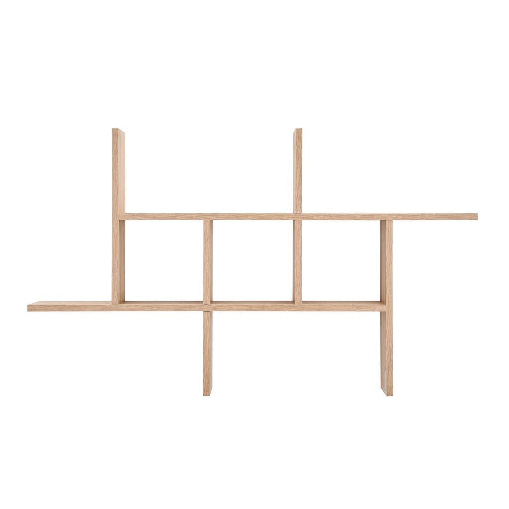 Cantilever Floating Wall Shelf, 24 x 5.75 x 40 in Laminated MDF